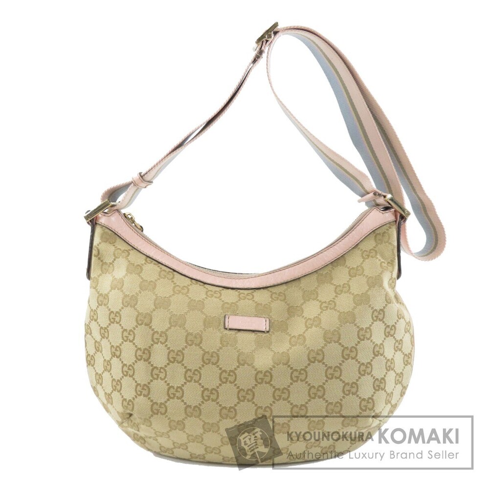 Gucci GG Canvas shoulder bag beige pink
